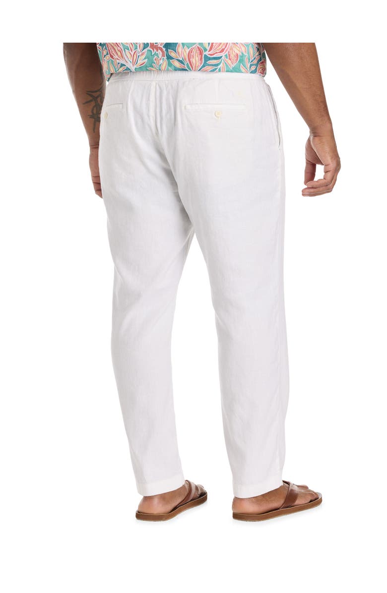 Tommy Bahama Big & Tall Linen-Blend Elastic-Waist Pants, Alternate, color, White