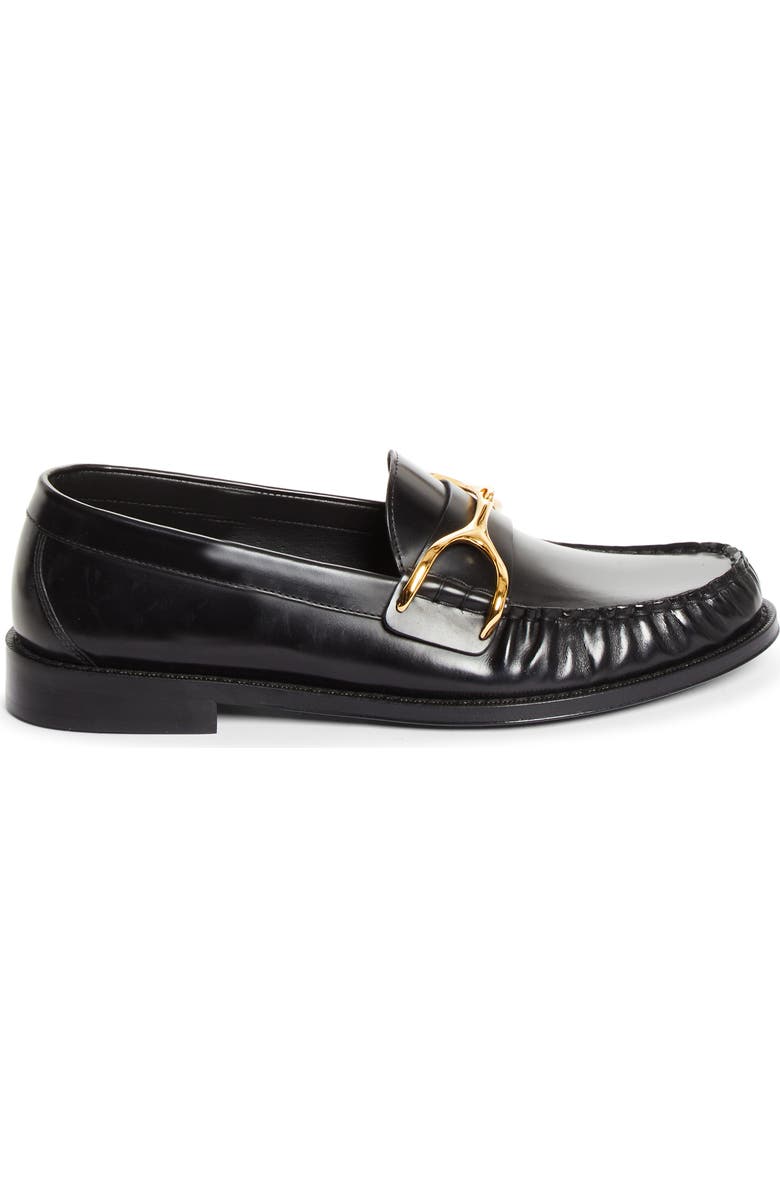 McQueen Wishbone Loafer, Alternate, color, Black