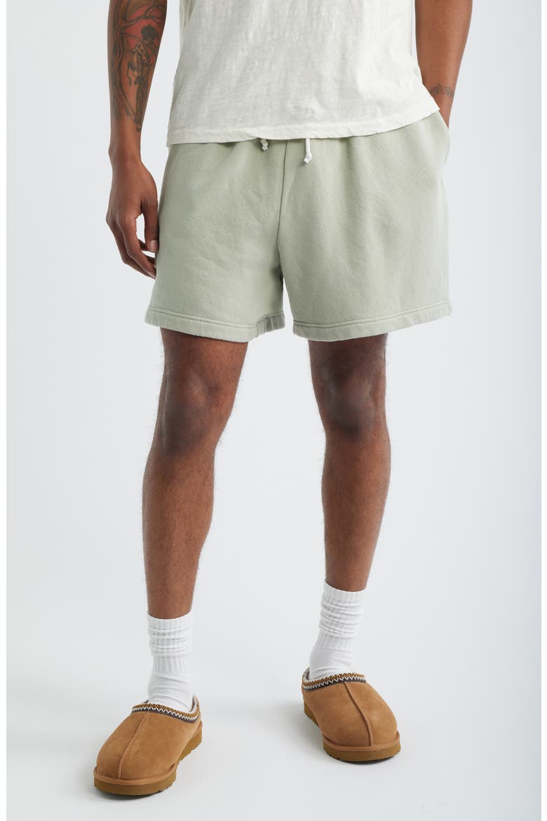 Relaxed Sweat Shorts, Main, color, SAGE