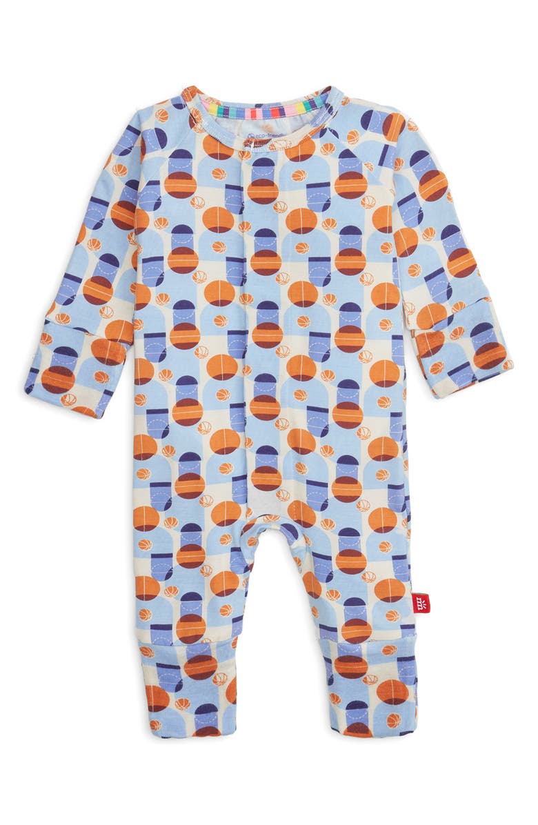 Magnetic Me Hoops There It Is Convertible Footie, Main, color, Hoop There It Is