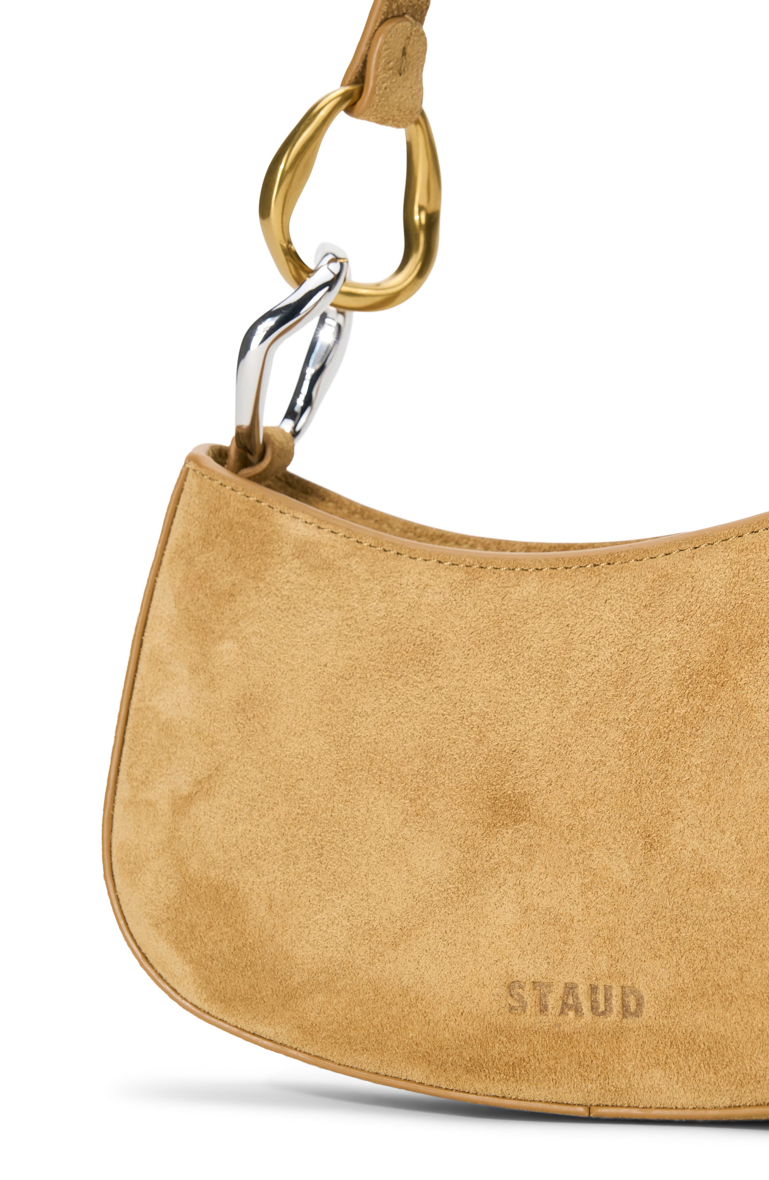 Ollie Suede Shoulder Bag, Alternate, color, HAZEL