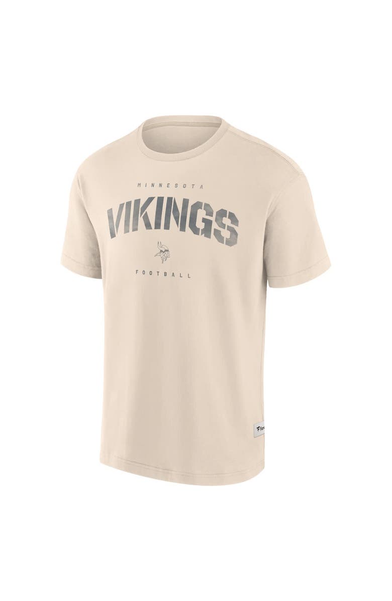 FANATICS Men's Fanatics Cream Minnesota Vikings Elements Weathered Tonal Future Ground T-Shirt, Alternate, color, 