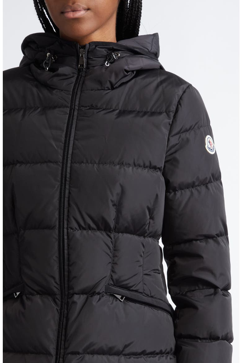 Avoce Hooded Down Jacket, Alternate, color, BLACK