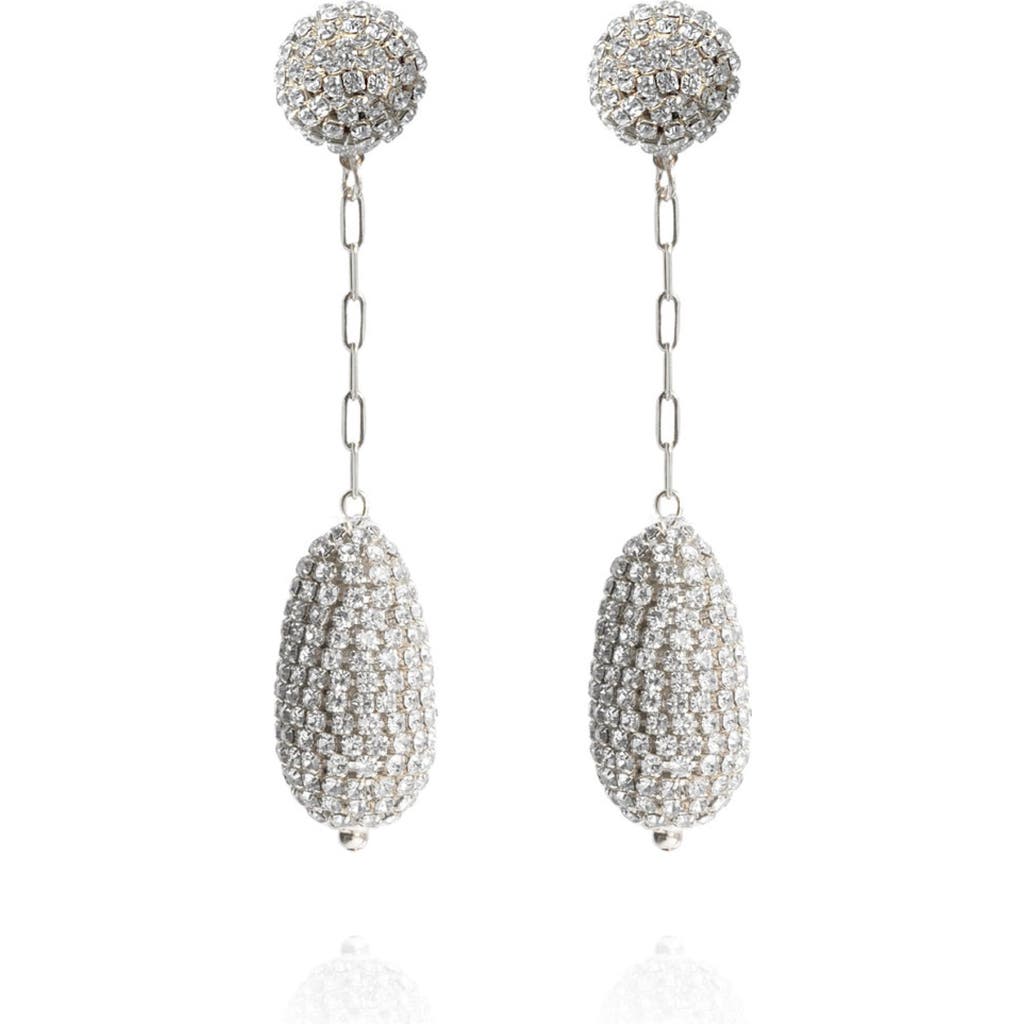 Saule Label Saulė Label Marcelle Short Drop Earrings In Silver