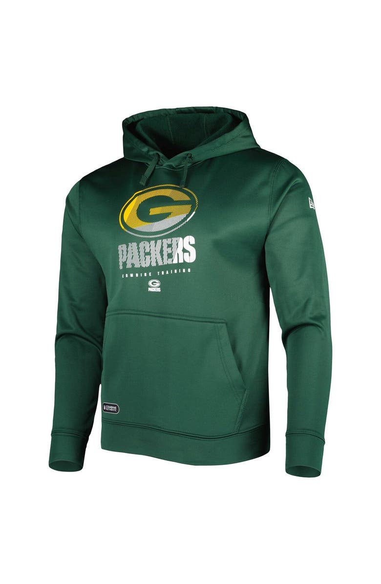 New Era Men's New Era Green Green Bay Packers Authentic Combine Watson Pullover Hoodie, Alternate, color, 