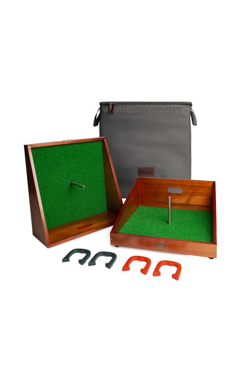 Mahogany Buckaroo Mini Horseshoes Game