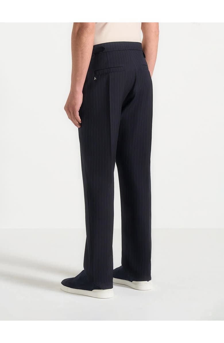 Manière De Voir Joseph Regular Fit Pinstripe Tailored Trousers, Alternate, color, Navy