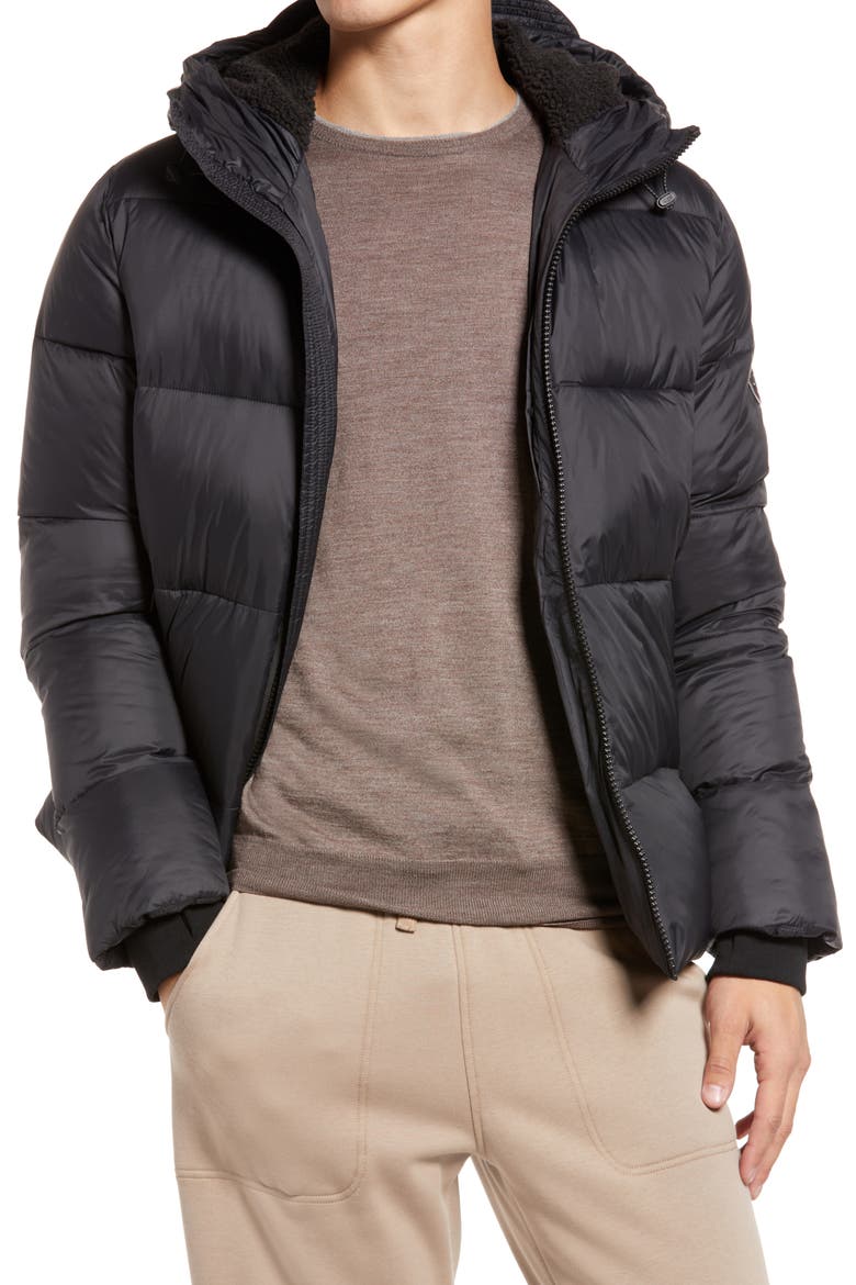 UGG Brayden Puffer Jacket, Main, color, BLACK
