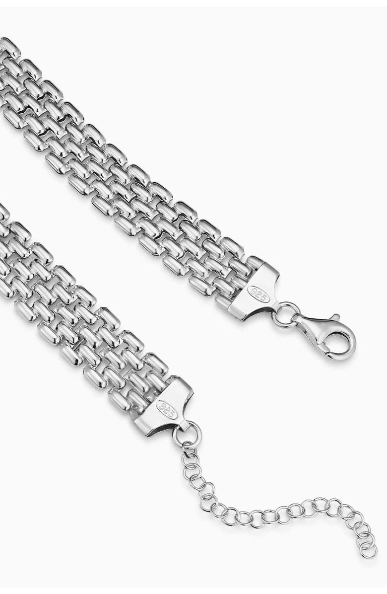 Oradina The Panther Necklace in Sterling Silver, Alternate, color, Silver