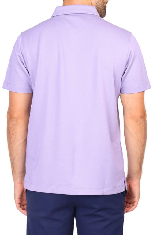 Tailorbyrd Solid Modal Polo In Purple