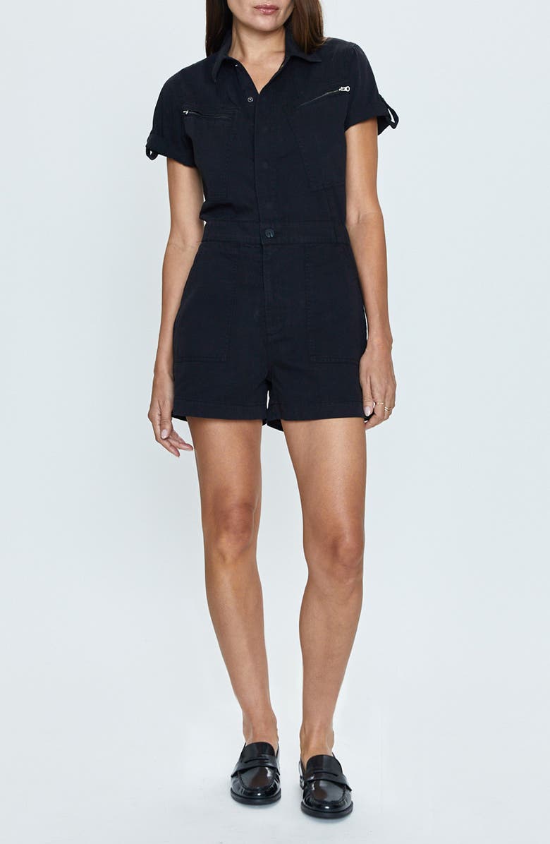 Pistola Campbell Denim Romper, Main, color,