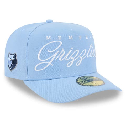 Men's New Era Light Blue Memphis Grizzlies 2025 NBA Draft A-Frame 59FIFTY Fitted Hat