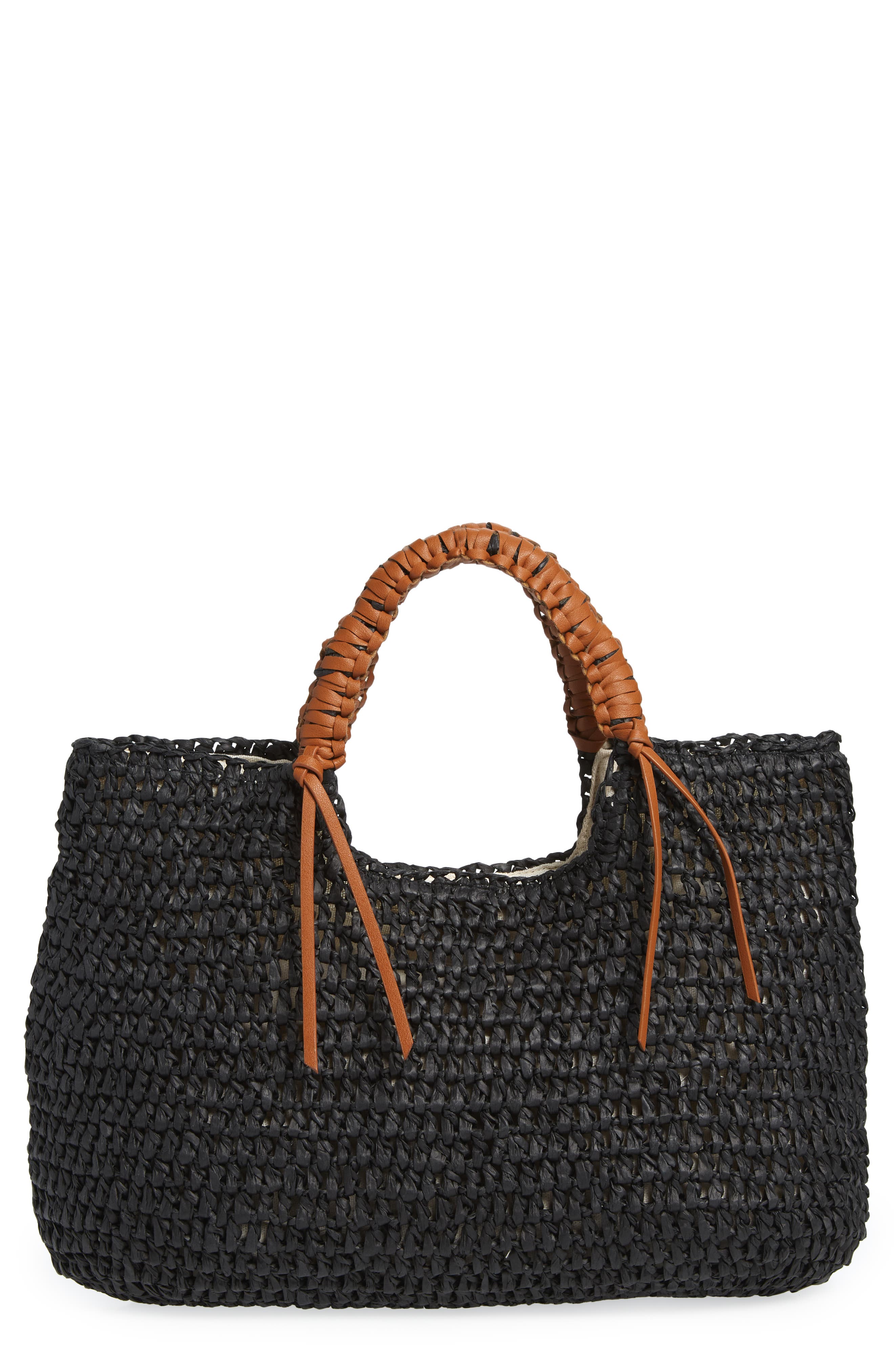 BTB Los Angeles Pagie Woven Tote, Main, color, 
