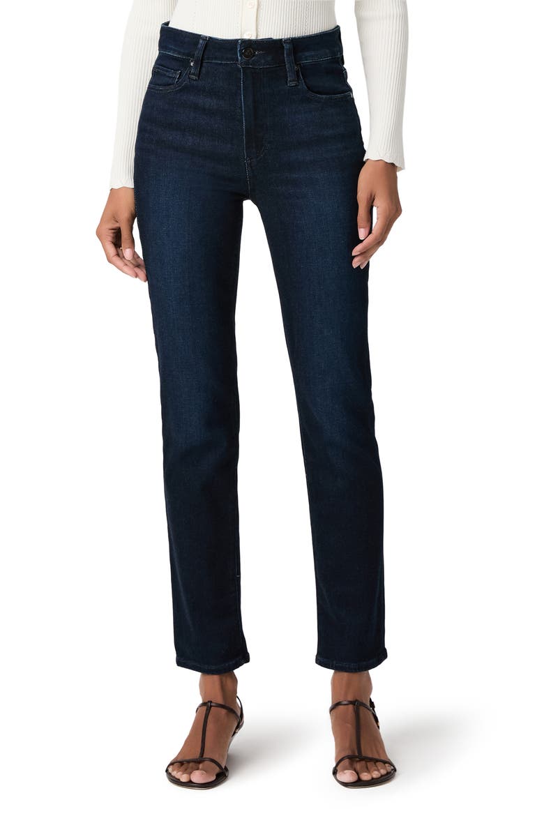 Cindy High Waist Ankle Straight Leg Jeans, Main, color, THE FORUM