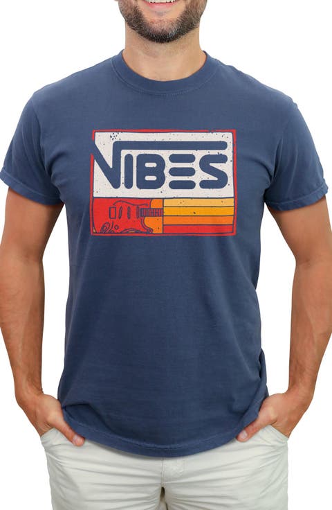 Men's Lost Gods Vibes Retro Logo  Graphic T-Shirt