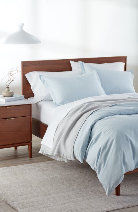 Organic Cotton Percale Duvet & Shams Set