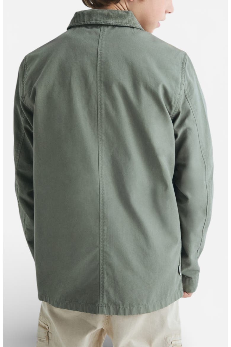 Cotton Jacket with Pockets, Alternate, color, Khaki
