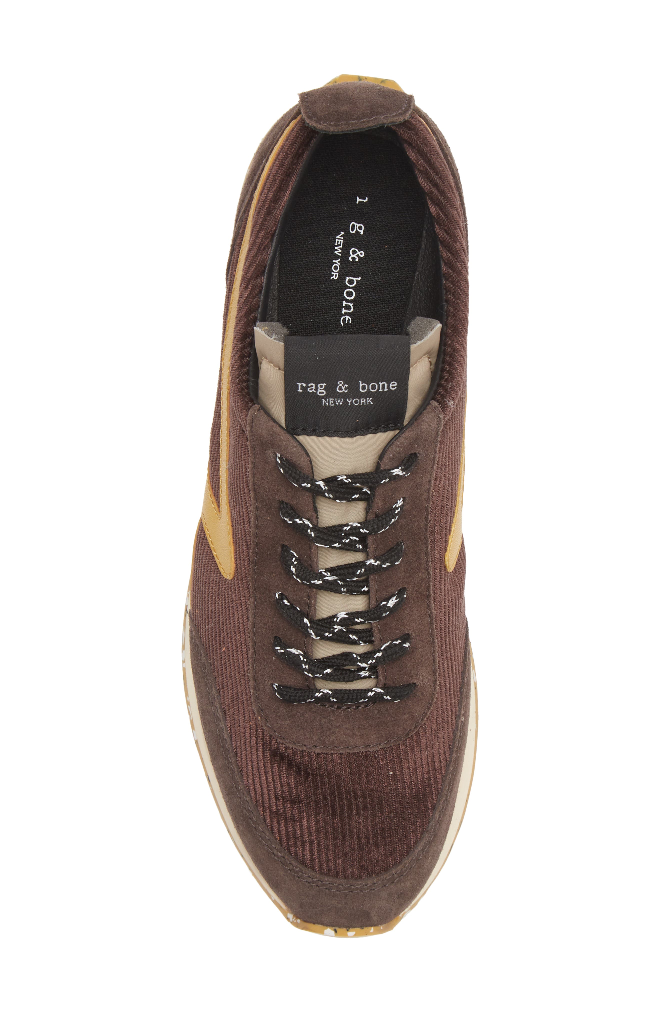 Retro Runner Sneaker, Alternate, color, DEEP BROWN