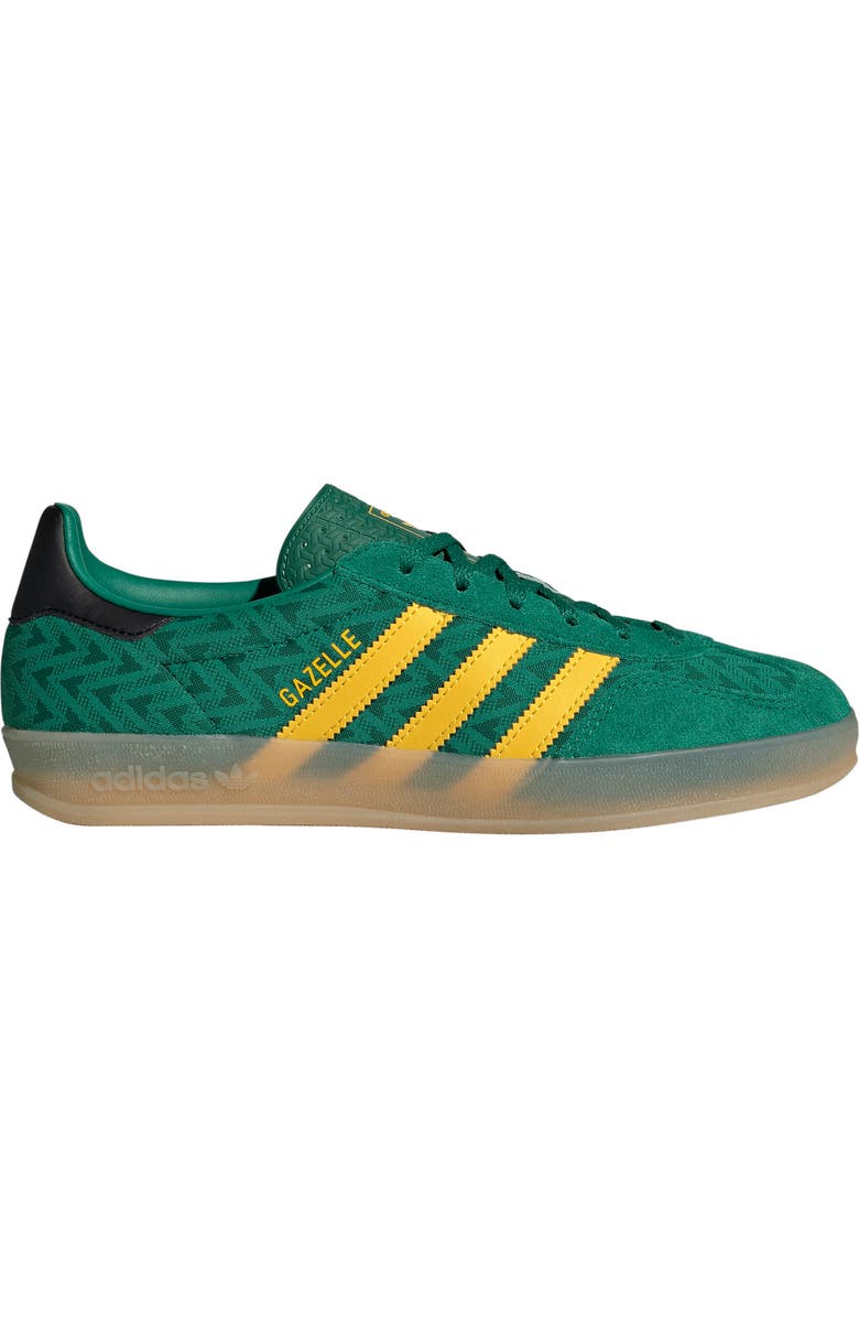 adidas Gazelle Indoor Sneaker, Alternate, color, Bold Green/ Eqt Yellow/ Gum 3