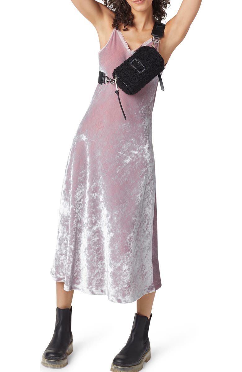 Marc Jacobs Snapshot Faux Shearling Crossbody Bag, Alternate, color,