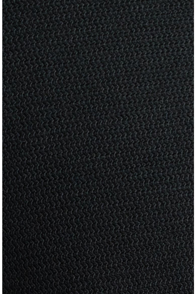 Montego Bay Textured Cotton & Lyocell Half Zip Pullover, Alternate, color, BLACK