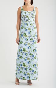 SACHIN BABI Lana Sequin Detail Floral Pencil Gown