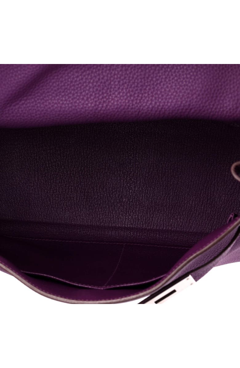 Pre-Owned Hermes Kelly Handbag Purple Togo with Palladium Hardware 32, Alternate, color, Anemone