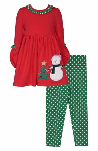 Bonnie Jean Kids' Snowman Tunic & Leggings Set