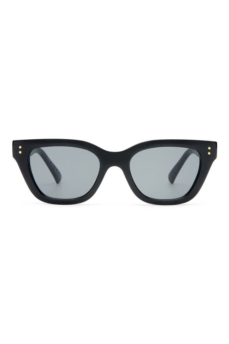 Nightglow Cat Eye Sunglasses, Main, color, BLACK