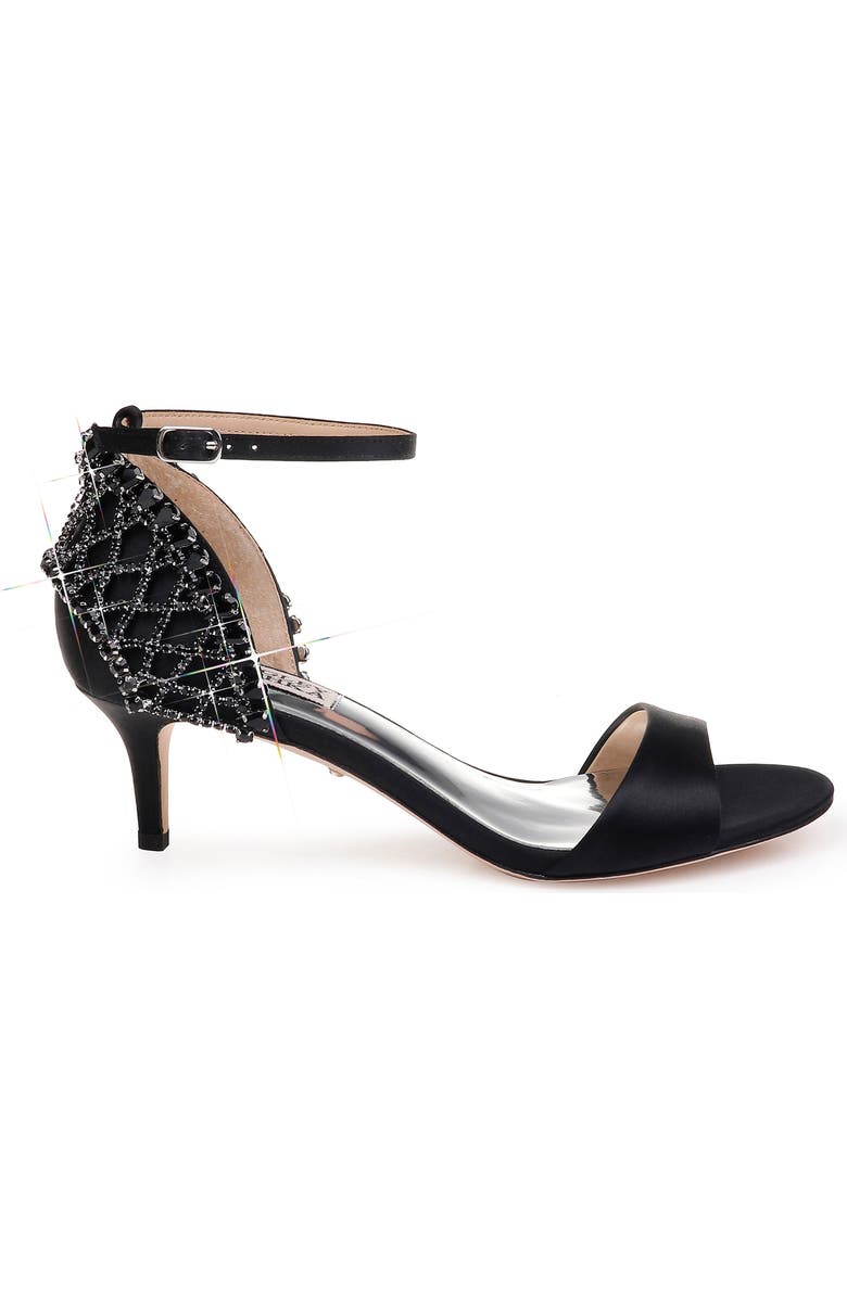 Badgley Mischka Collection Badgley Mischka Adora Embellished Kitten Heel Sandal, Alternate, color,