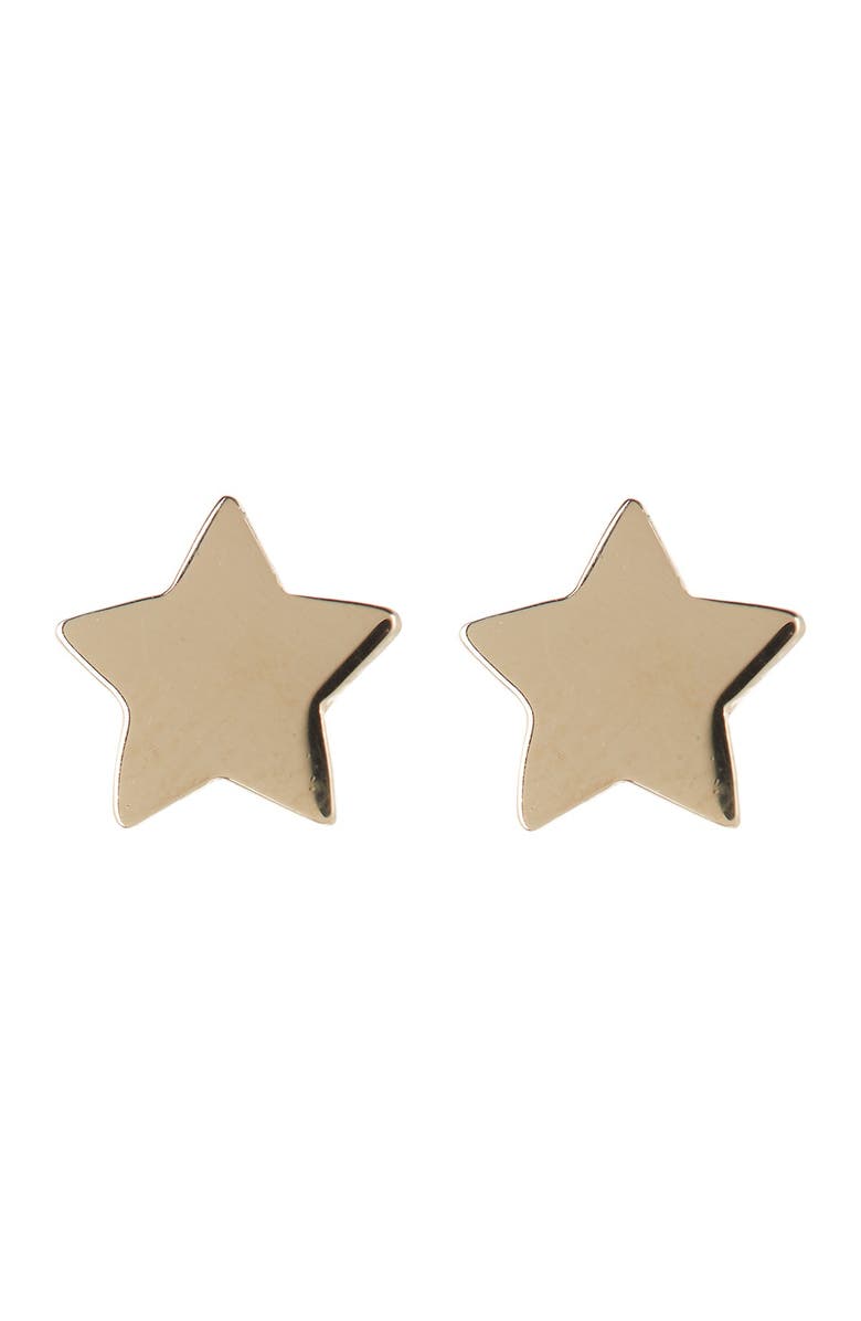 KARAT RUSH 14K Yellow Gold Star Earrings, Main, color, 
