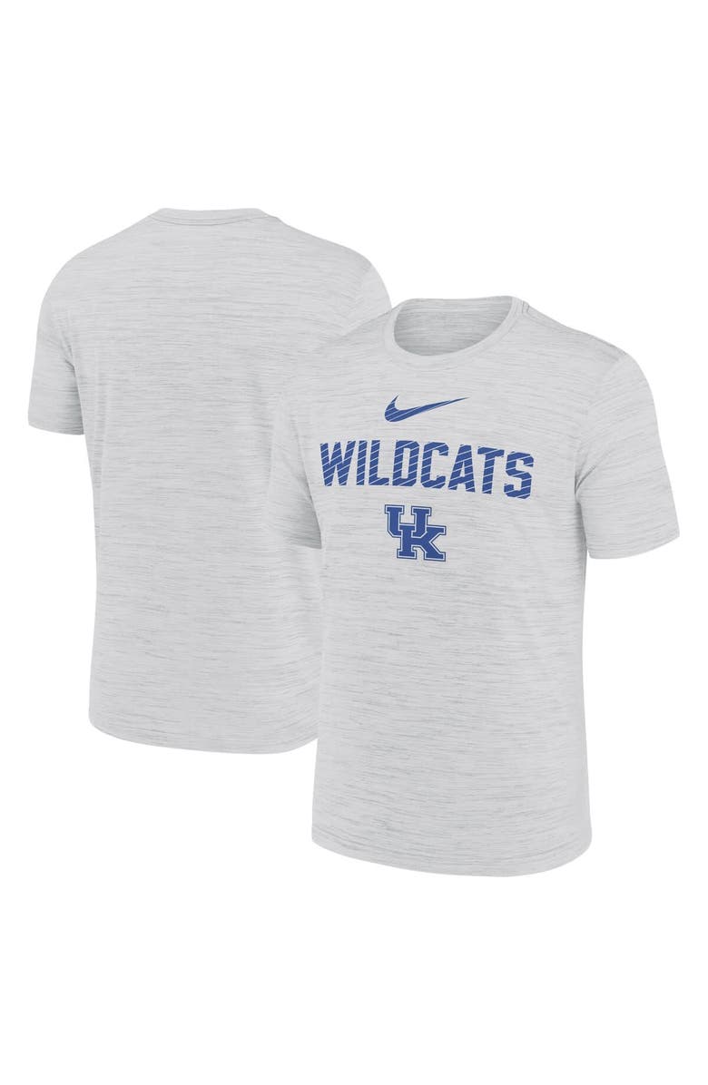 Nike Men's Nike White Kentucky Wildcats Campus Slant Velocity Performance T-Shirt, Main, color, Gray