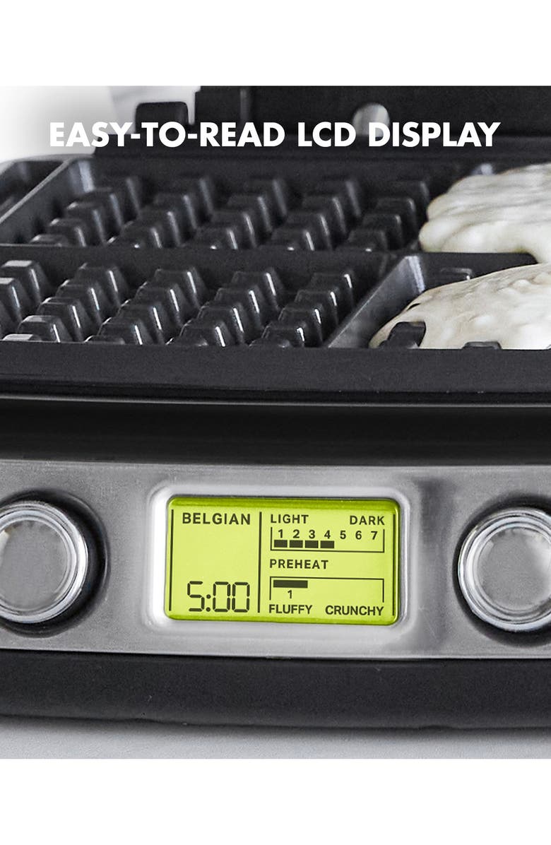 GreenPan Elite Ceramic Nonstick 4-Square Waffle Maker, Alternate, color,