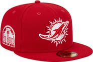 New Era Men's New Era Scarlet Miami Dolphins 1993 Hawaii Pro Bowl Main Patch 59FIFTY Fitted Hat