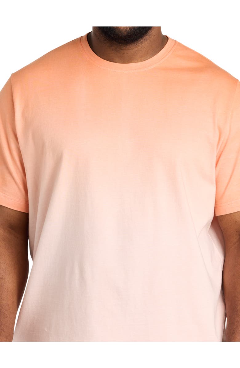 Harbor Bay by DXL Big & Tall Moisture-Wicking Gradient T-Shirt, Alternate, color, Orange Multi