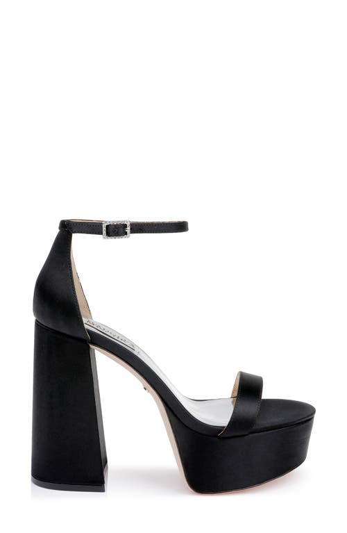 BADGLEY MISCHKA BADGLEY MISCHKA COLLECTION PARTY ANKLE STRAP PLATFORM SANDAL 