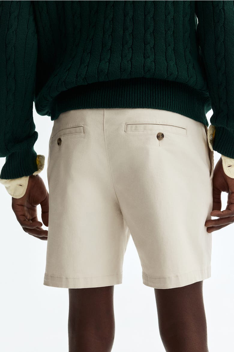 Regular Fit Cotton Chino Shorts, Alternate, color, Light beige