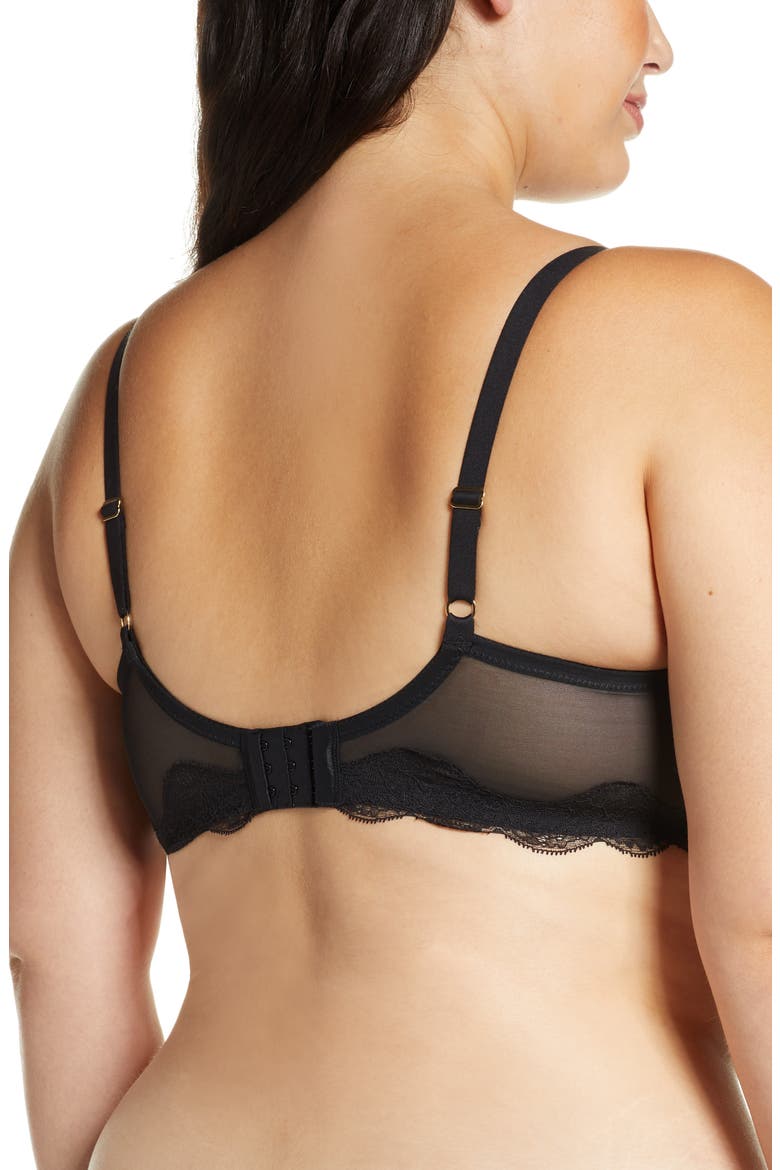 Elusive Full Fit Underwire Contour Bra, Alternate, color, BLACK