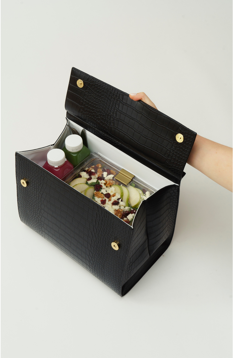 Modern Picnic THE LARGE LUNCHER, Alternate, color, Black Croc