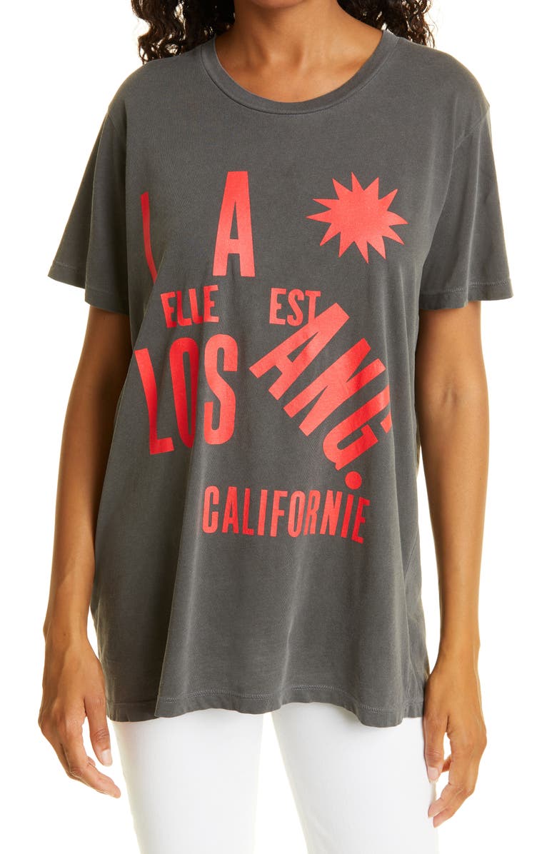 Clare V. Original Cotton Graphic Tee, Main, color, 