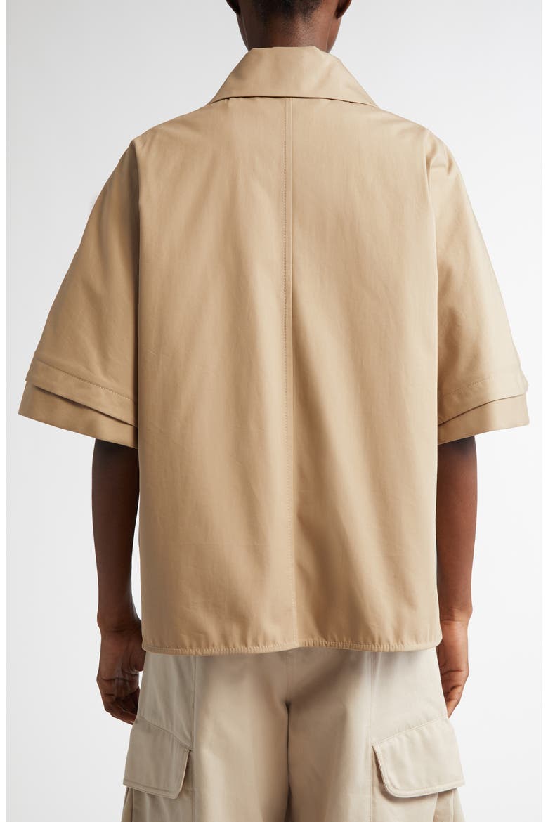 Parole Twill Crop Cape Jacket, Alternate, color, COLONIAL