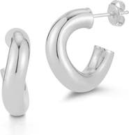 GLAZE JEWELRY Small Wave Hoop Earrings