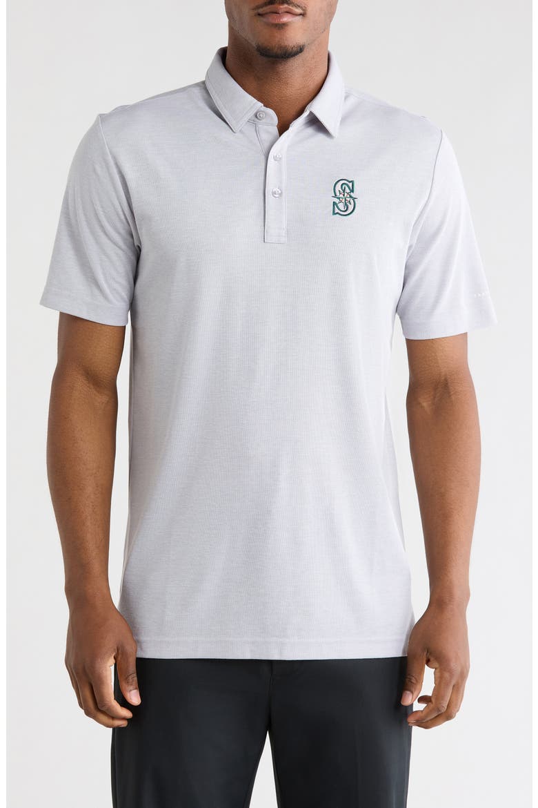 Seattle Mariners Playoff Pitch Polo, Main, color, HEATHER GREY