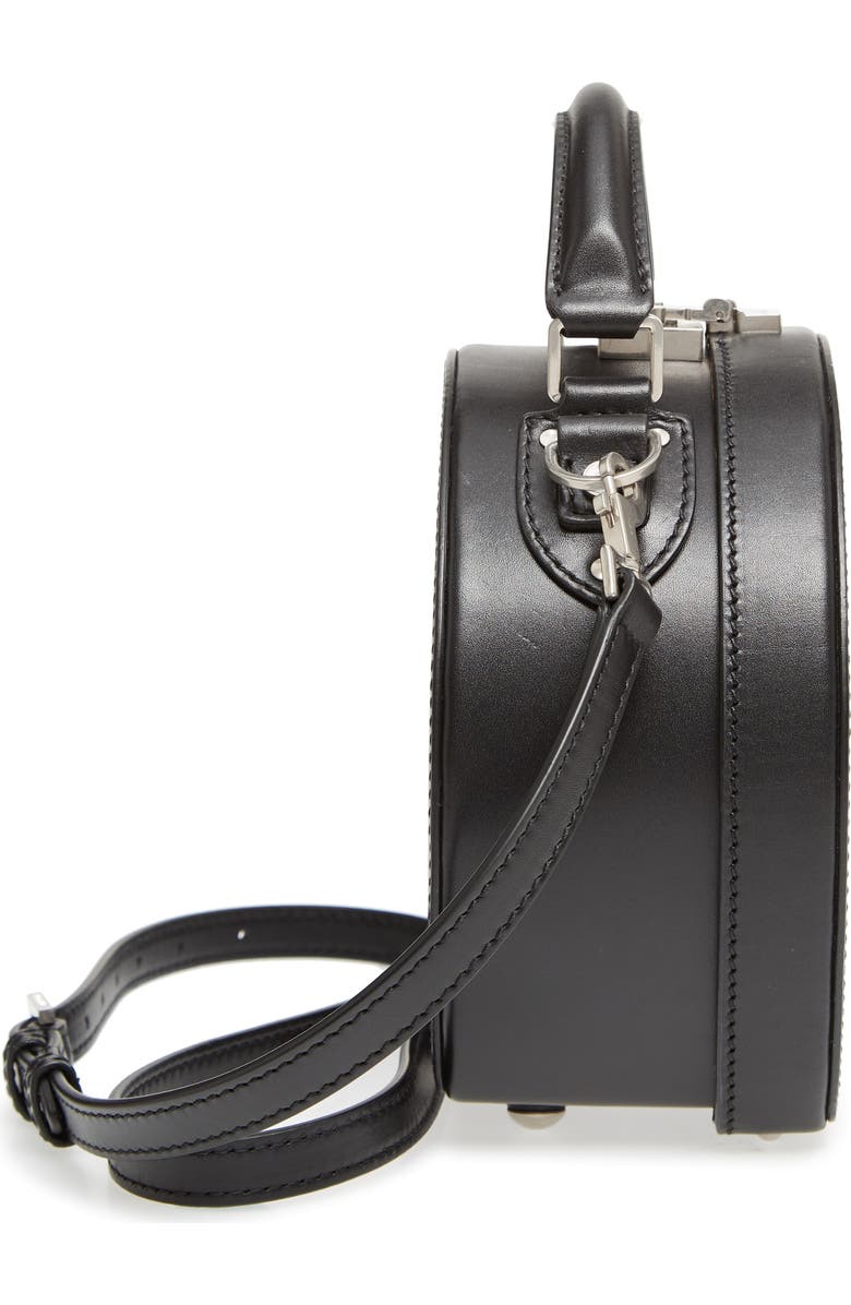 Saint Laurent Small Mica Leather Hat Box, Alternate, color,