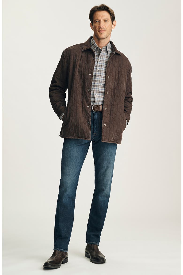 Quilted Overshirt, Alternate, color, BROWN