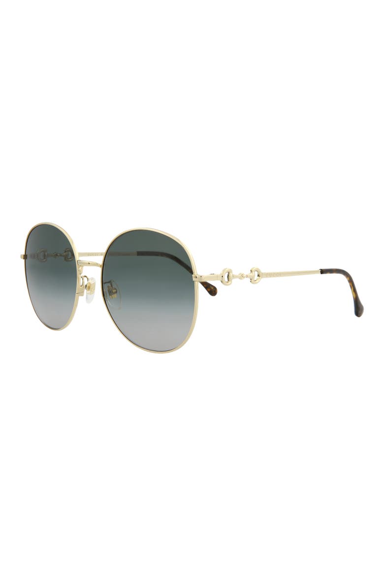 59mm Round Sunglasses, Alternate, color, GOLD GOLD GREY