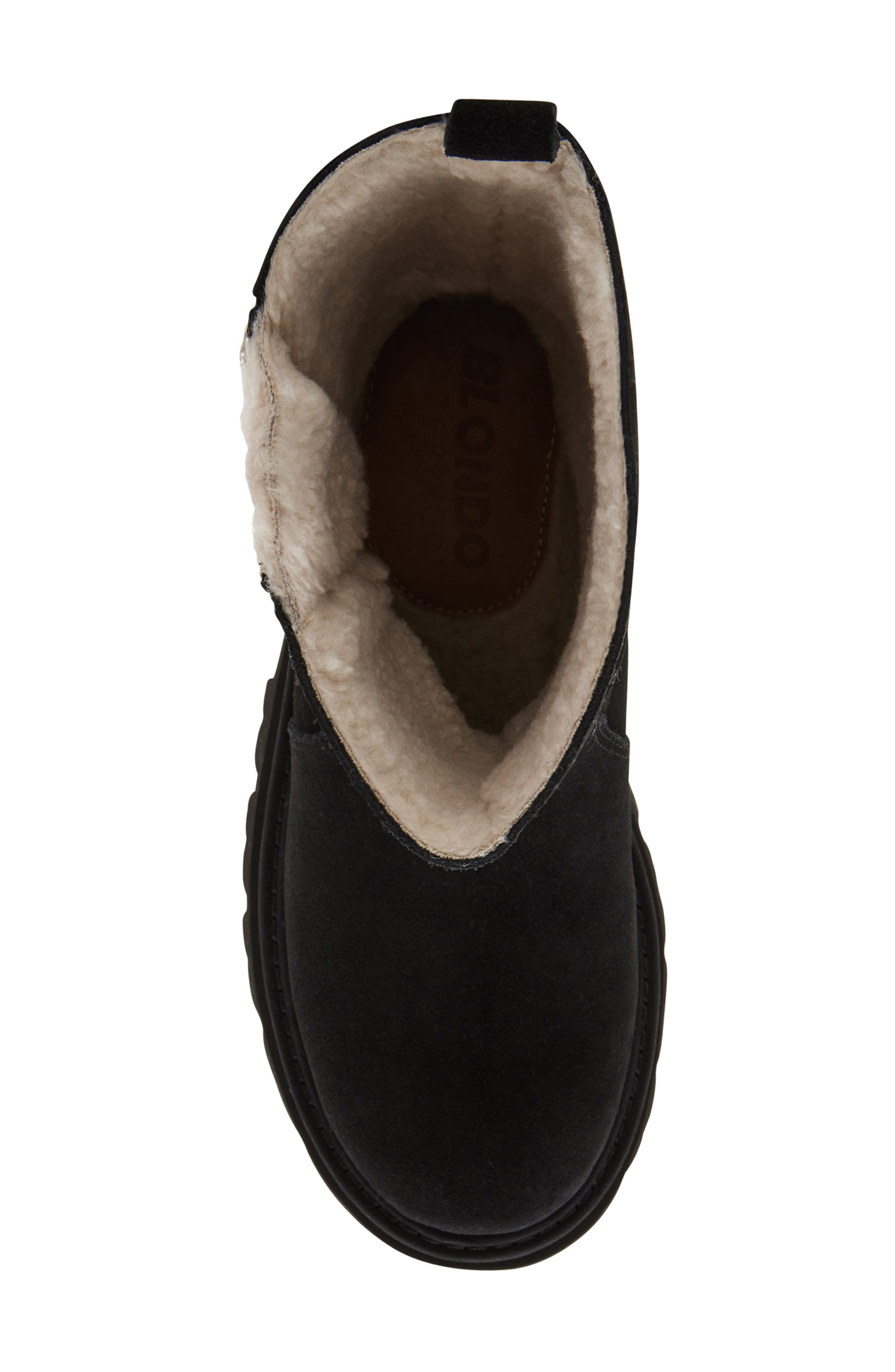 Blondo Burnout Waterproof Boot, Alternate, color, Black Suede
