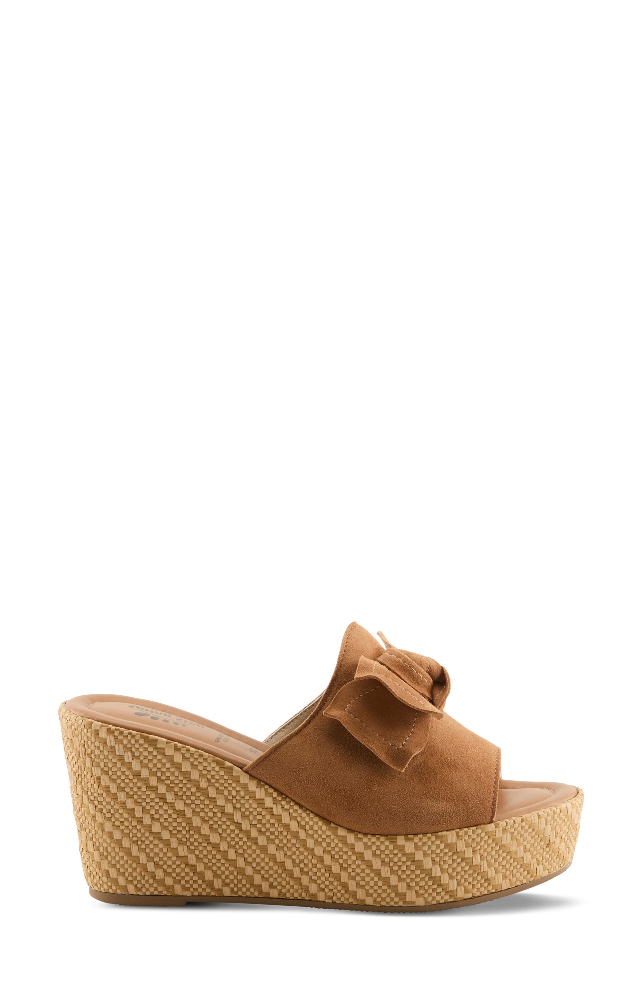 Ellyn Wedge Sandal, Alternate, color, TAN SUEDE