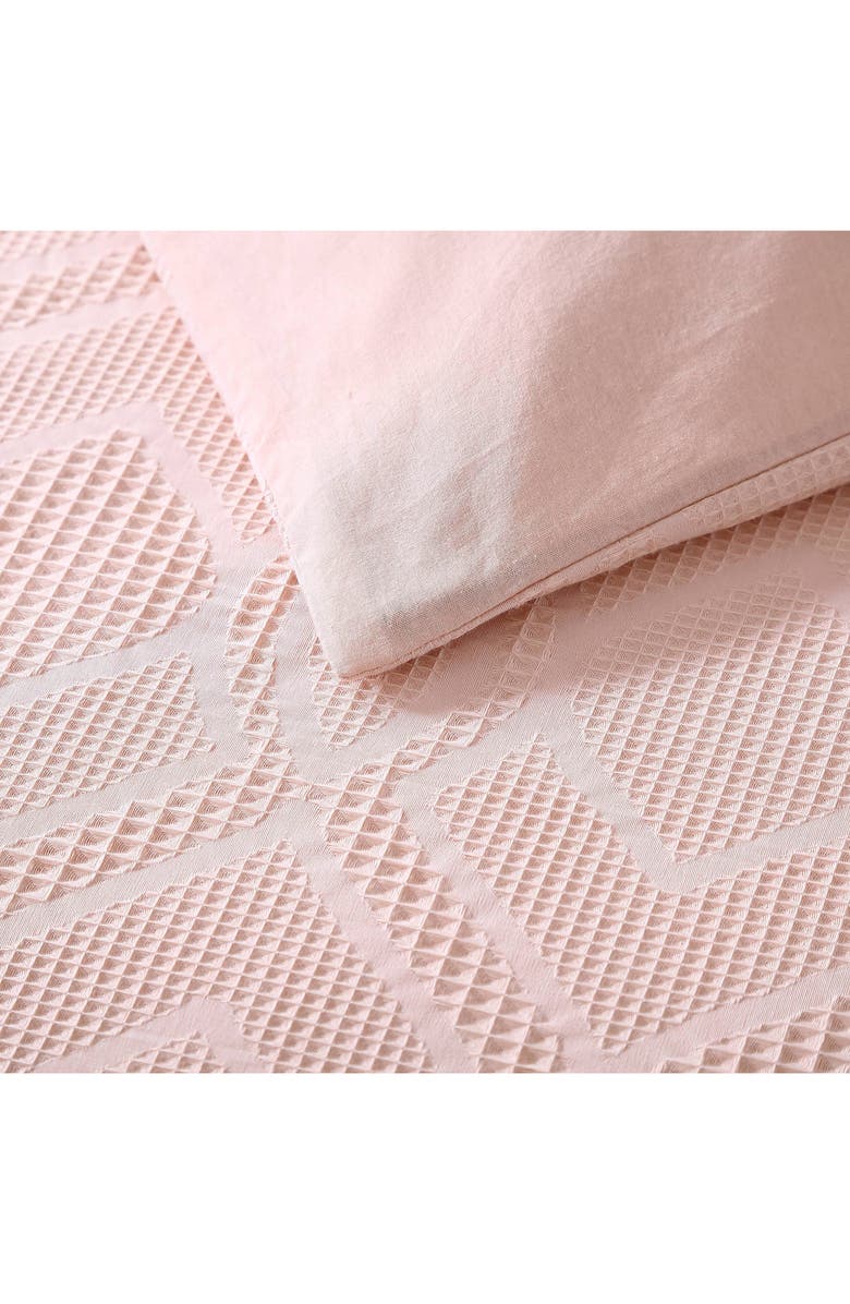 Tommy Bahama King Textured Waffle Comforter & Shams Set, Alternate, color, Desert Sunset Orange