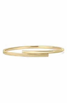 14k Gold Dual Hinge Bangle Bracelet